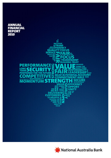 Vorschaubild National Australia Bank Finanzmitteilung 2010