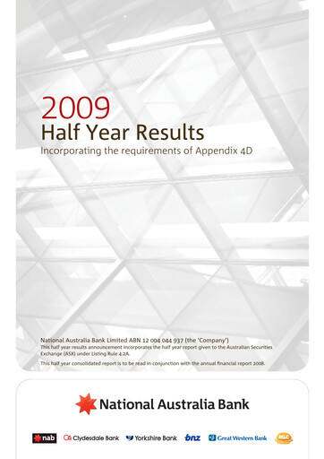 Thumbnail National Australia Bank Half-year Report 2009-h1