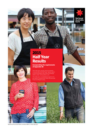 Thumbnail National Australia Bank Half-year Report 2015-h1