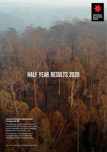 Thumbnail National Australia Bank Half-year Report 2020-h1