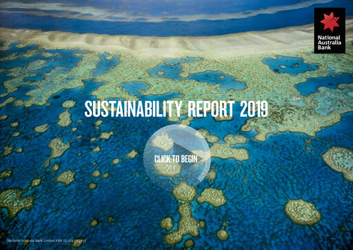 Thumbnail National Australia Bank Sustainability Report 2019