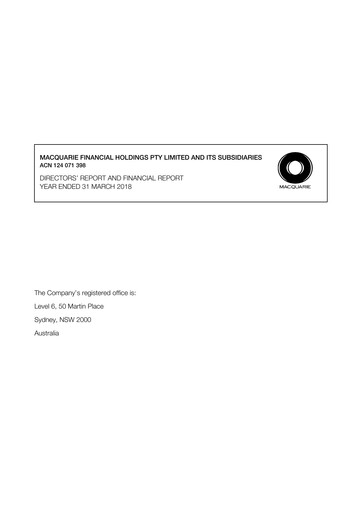 Thumbnail Macquarie Annual Report 2017