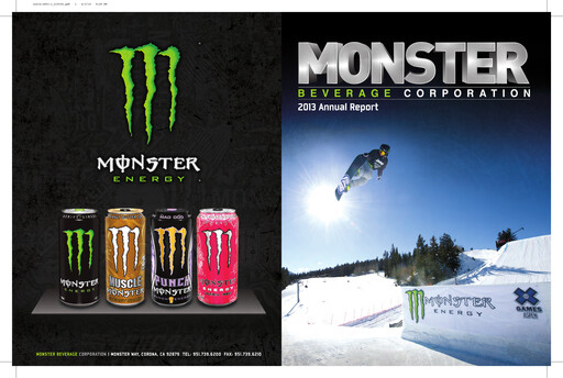 Thumbnail Monster Beverage Annual Report 2013