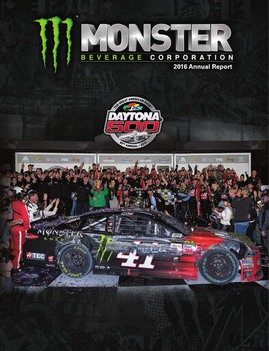 Thumbnail Monster Beverage Annual Report 2016