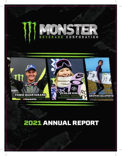Thumbnail Monster Beverage Annual Report 2021