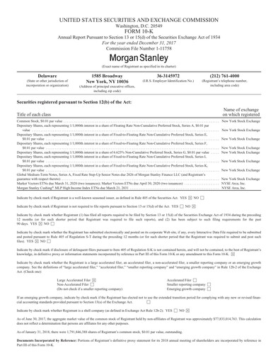 Thumbnail Morgan Stanley Annual Report 2017