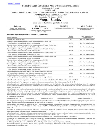 Thumbnail Morgan Stanley Annual Report 2022