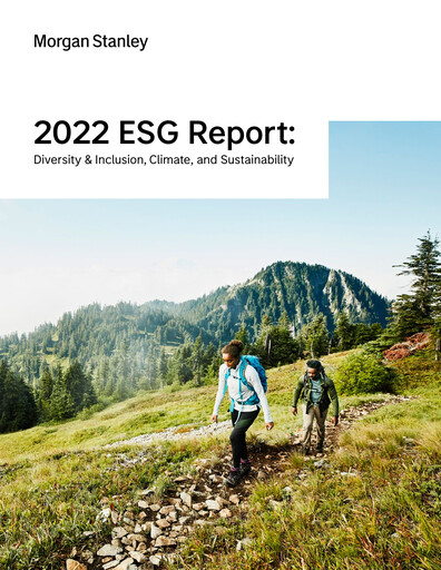 Thumbnail Morgan Stanley ESG Report 2022