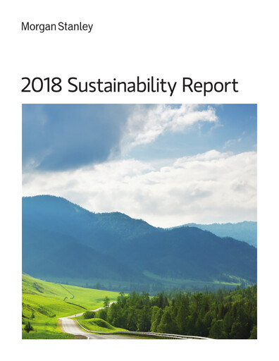 Thumbnail Morgan Stanley Sustainability Report 2018