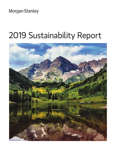 Thumbnail Morgan Stanley Sustainability Report 2019