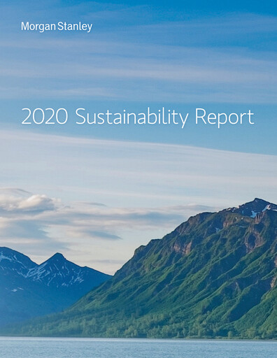 Thumbnail Morgan Stanley Sustainability Report 2020