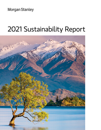 Thumbnail Morgan Stanley Sustainability Report 2021