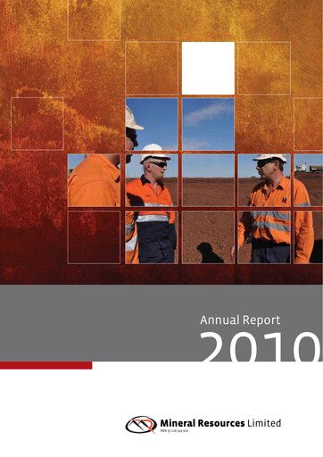Thumbnail Mineral Resources Annual Report 2010