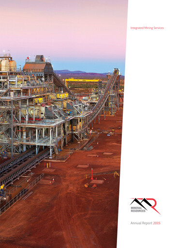 Thumbnail Mineral Resources Annual Report 2015