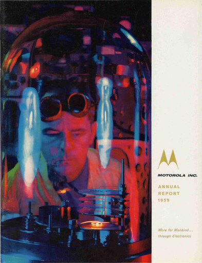 Miniature Motorola Solutions
 Rapport annuel 1959