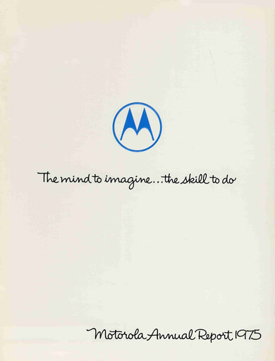 Miniature Motorola Solutions
 Rapport annuel 1975
