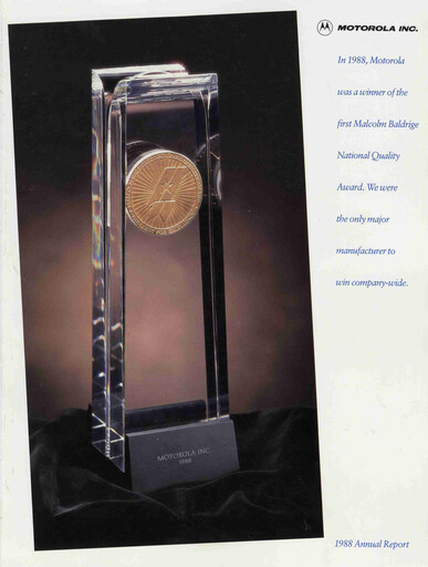 Miniature Motorola Solutions
 Rapport annuel 1988