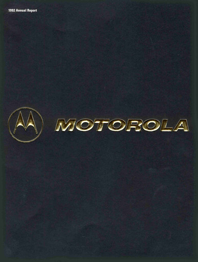 Miniature Motorola Solutions
 Rapport annuel 1992