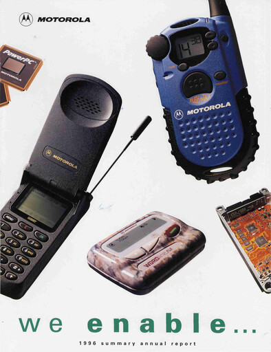 Miniature Motorola Solutions
 Rapport annuel 1996