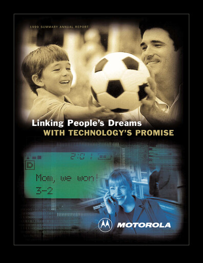 Miniature Motorola Solutions
 Rapport annuel 1999