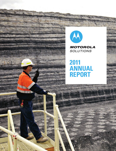Miniature Motorola Solutions
 Rapport annuel 2011