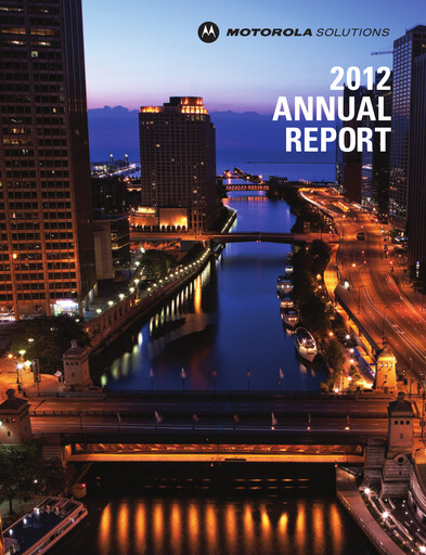 Miniature Motorola Solutions
 Rapport annuel 2012