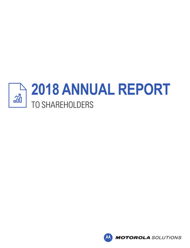 Miniature Motorola Solutions
 Rapport annuel 2018