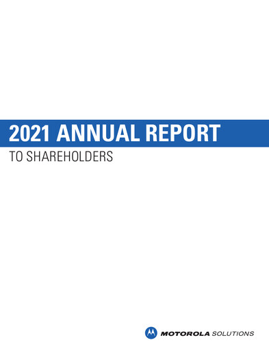 Miniature Motorola Solutions
 Rapport annuel 2021