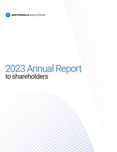 Miniature Motorola Solutions
 Rapport annuel 2023
