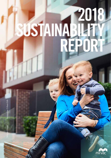 Miniature Mirvac Group Rapport de durabilité 2018