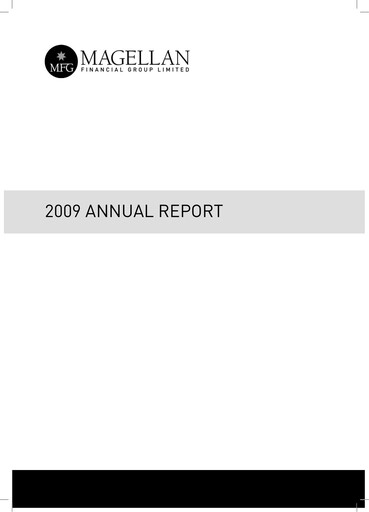 Thumbnail Magellan Financial Group Annual Report 2009