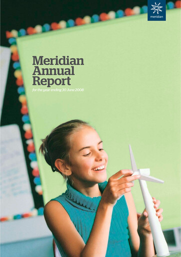 Thumbnail Meridian Energy Annual Report 2008
