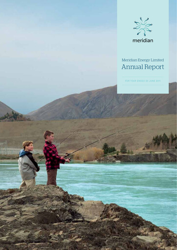 Thumbnail Meridian Energy Annual Report 2011