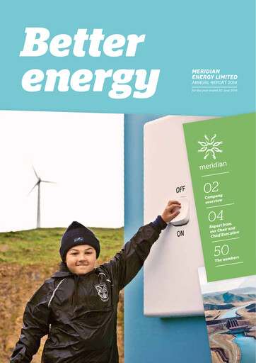 Thumbnail Meridian Energy Annual Report 2014