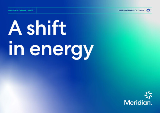 Thumbnail Meridian Energy Annual Report 2024
