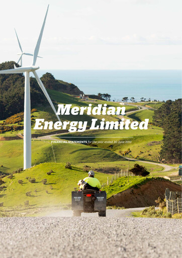Thumbnail Meridian Energy Financial Statement 2013