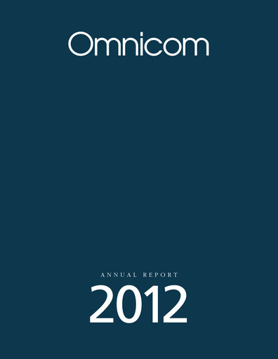 Thumbnail Omnicom Group Annual Report 2012