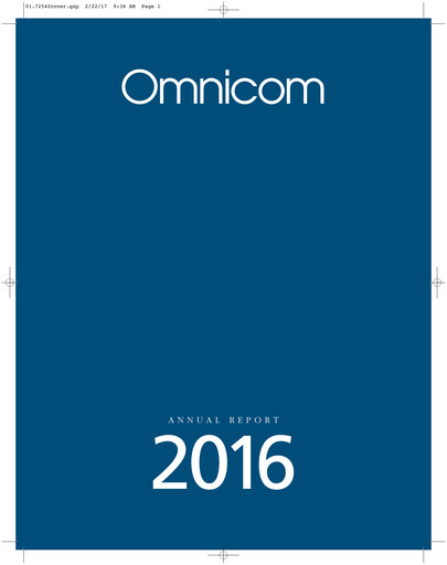 Thumbnail Omnicom Group Annual Report 2016