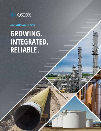 Thumbnail Oneok Annual Report 2024