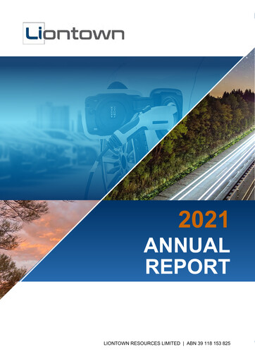 Thumbnail Liontown Resources
 Annual Report 2021