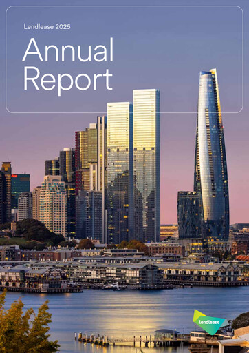 Thumbnail Lendlease Annual Report 2025