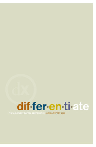 Thumbnail Pinnacle West Capital
 Annual Report 2001