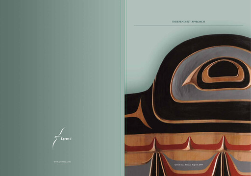 Thumbnail Sprott Inc Annual Report 2009