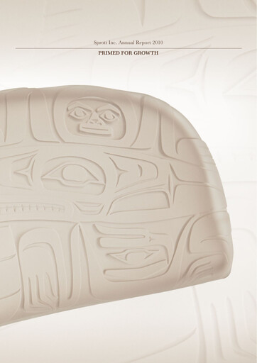 Thumbnail Sprott Inc Annual Report 2010
