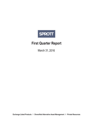 Vorschaubild Sprott Inc Quartalsbericht 2016-q1