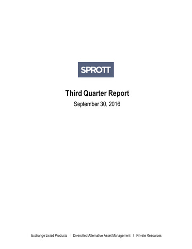 Vorschaubild Sprott Inc Quartalsbericht 2016-q3