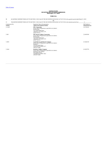 Thumbnail PPL Quarterly Report 2023-q1