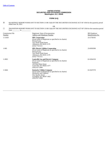 Thumbnail PPL Quarterly Report 2023-q2