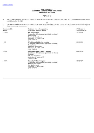 Thumbnail PPL Quarterly Report 2023-q3