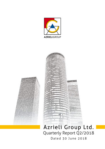 Thumbnail Azrieli Group
 Quarterly Report 2018-q2